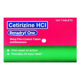 Benadryl One 10mg 100s