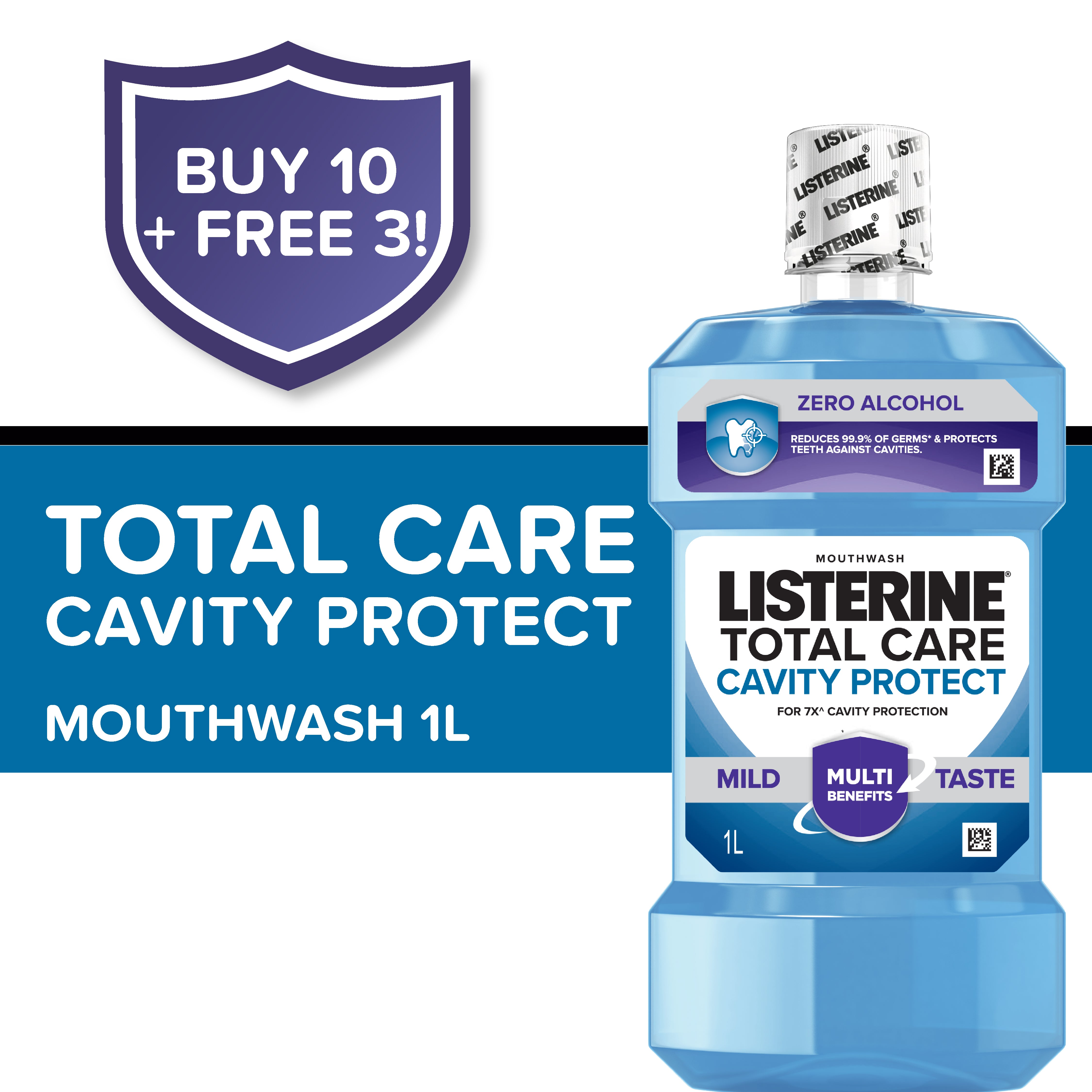 Buy 10 Take 3 - Listerine Total Care Cavity Protect Mouthwash 1L