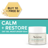 Buy 10 Take 6 - Aveeno Face Calm + Restore Oat Gel Moisturizer 50ml