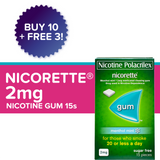 Buy 10 Take 3 - Nicorette Menthol Mint Gum 2 mg 15s