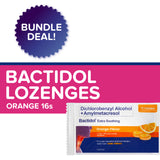 Buy 10 Take 3 - Bactidol Extra Soothing Lozenges Orange 16s