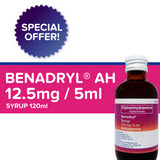 12 BOTTLES - Benadryl Syrup 120ml