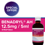 12 BOTTLES - Benadryl Syrup 60ml