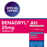 30-BOXES - Benadryl AH 25mg 4s