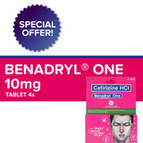 30-BOXES - Benadryl One 10mg 4s